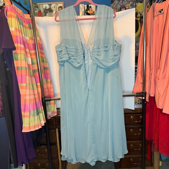 R&M Richards size 22W Light Blue sleeveless Dress - Picture 5 of 6
